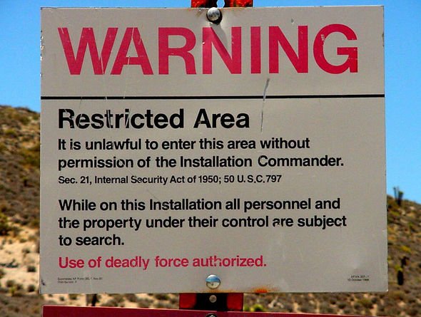 US Army threatens to KILL 1 million Americans who want to storm Area 51 2 Warning sign Area 51 1959832