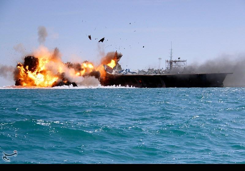 Iran bombs 'mock' US Aircraft Carrier in naval drills 5 B sf0SvXIAABUU