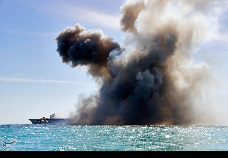 Iran bombs 'mock' US Aircraft Carrier in naval drills 4 B sfztyW0AALhlw