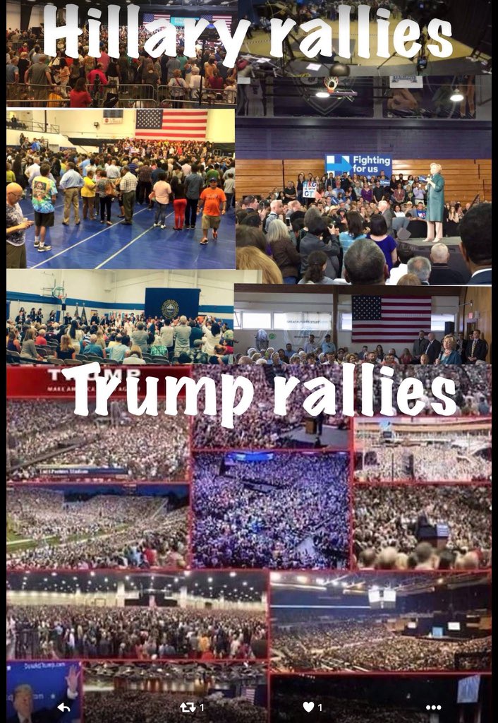 Trump vs Hillary in Kissimmee Florida: Trump Gets Thousands, Hillary Gets 150 5 CpoVBy8VMAIuFSQ