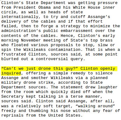 Hillary Clinton Proposed Killing Wikileaks Assange With Drone Strike 2 Ct1wSv6WEAAtX6X