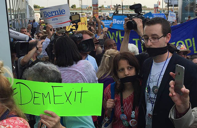 Green Party Leader Jill Stein Takes Control Over Disappointed Bernie Supporters 3 DEMEXIT Philly2