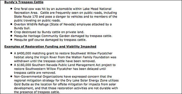 Senator Harry Reid Behind BLM Land Grab of Bundy Ranch 3 041114document2
