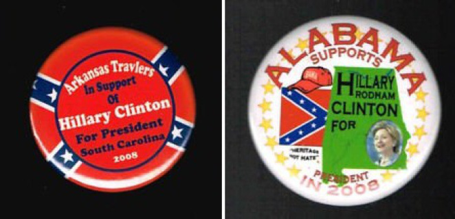 Hillary Clinton Celebrated KKK Confederate Flag Day Every Year as Arkansas First Lady 3 Hillary Pins