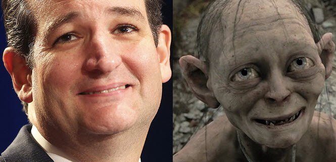 Ted Cruz the Goblin goes full retard, blames Trump for Brussels attacks 3 ted cruz gollum