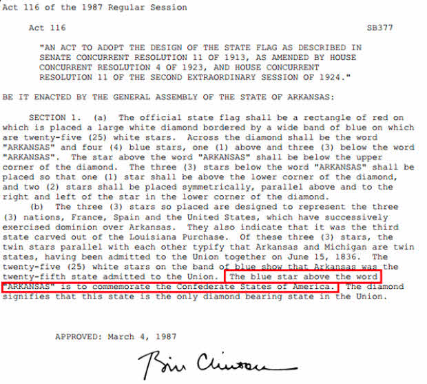 Hillary Clinton Celebrated KKK Confederate Flag Day Every Year as Arkansas First Lady 2 clinton confederate flag day