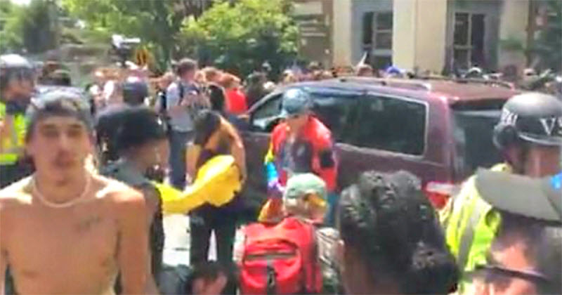 Antifa punched leftist journalist from The Hill in Charlottesville protests 1