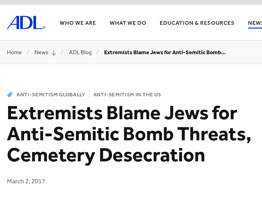 Trump was right, Jewish center threats were False Flags, Israeli Arrested 3 wPCQyrC