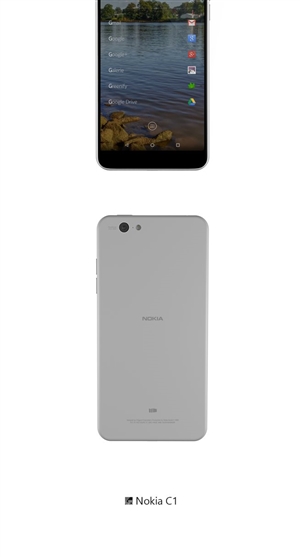 Nokia C1 leaked render shows off Android smartphone 2 nokia c1 render android 5 0 lollipop