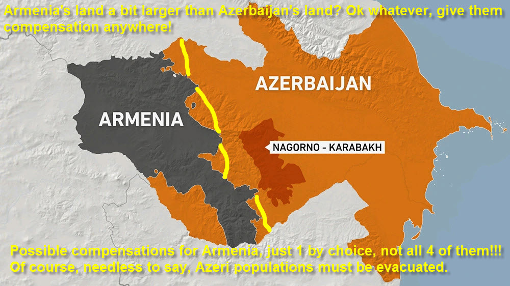 Azerbaijan Tries to Invade Armenia, Conquer their Lands, will NATO Aid them like they did with Ukraine? 2 Armenia Azerbaijan Nagorno Karabakh territory swap 2