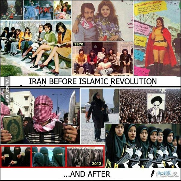 Iran's Queen Pahlavi Calls On Military Forces To 'Stand With the People' 2 Iran Past VS Present